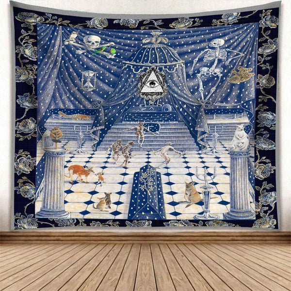 Freemason Area Rugry Crest Ver7 Tapestry