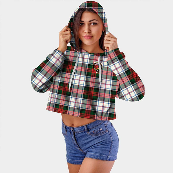 MacDuff Dress Modern Clan Badge Classic Tartan Croptop Hoodie