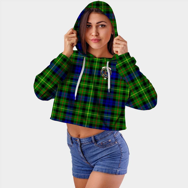 Rollo Modern Clan Badge Classic Tartan Croptop Hoodie