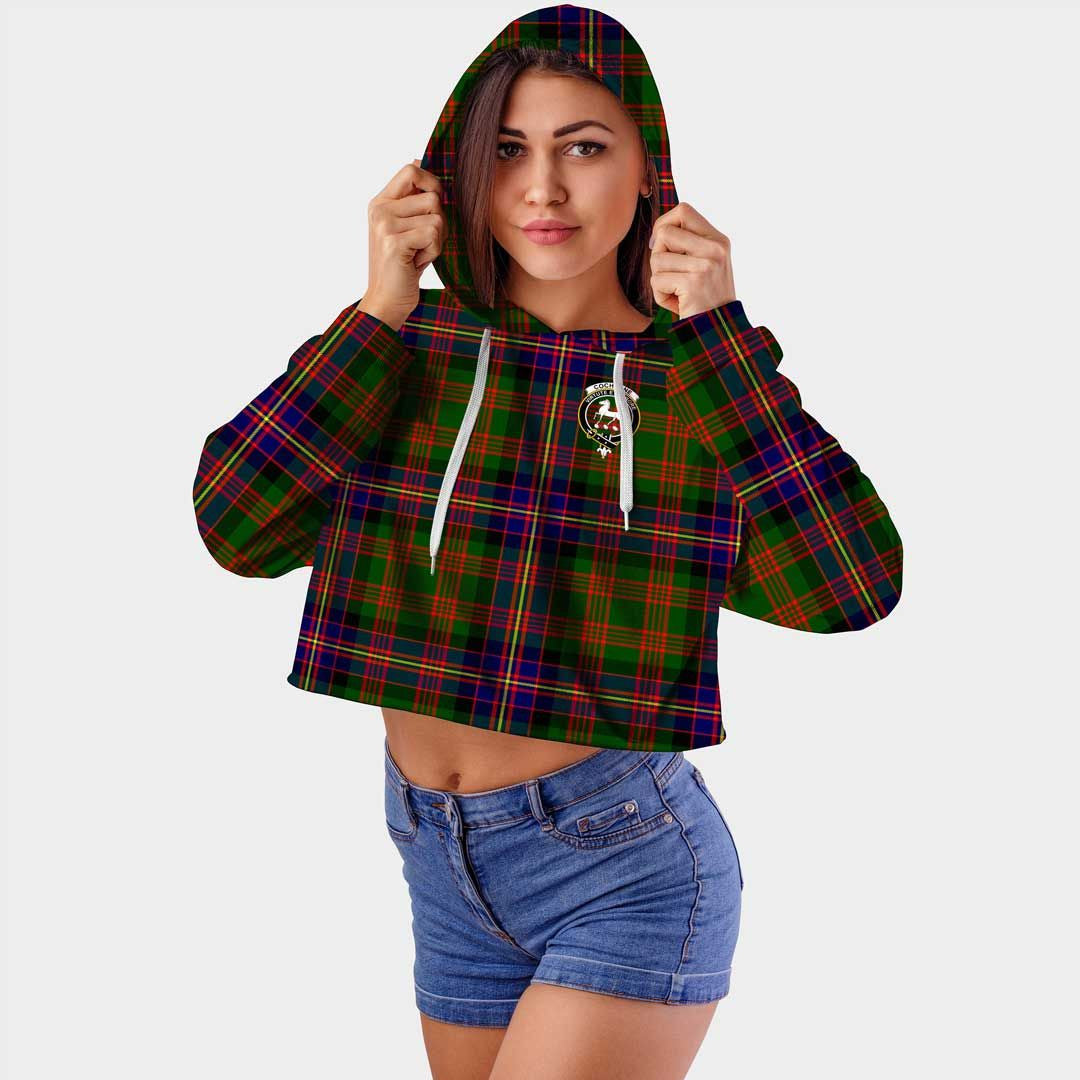 Cochrane Modern Clan Badge Classic Tartan Croptop Hoodie