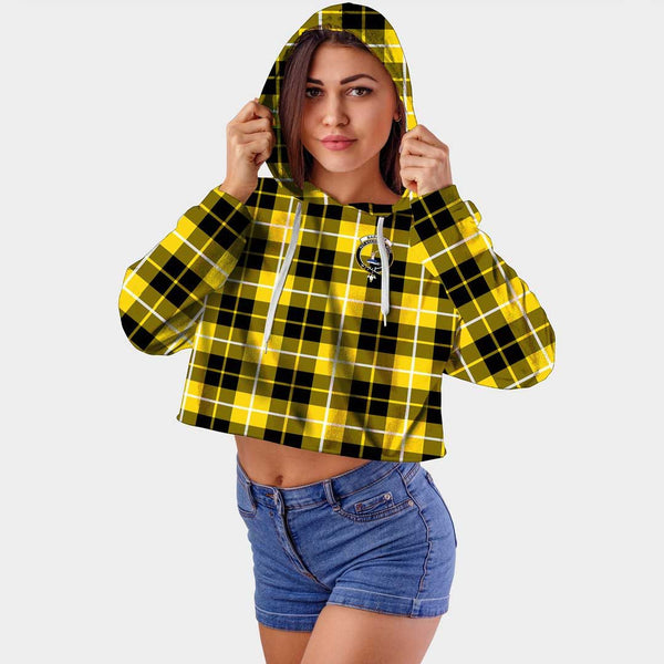 Barclay Dress Modern Clan Badge Classic Tartan Croptop Hoodie