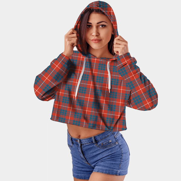 Hamilton Ancient Tartan Crop Top Hoodie