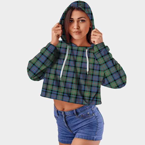 MacDonnell of Glengarry Ancient Tartan Crop Top Hoodie