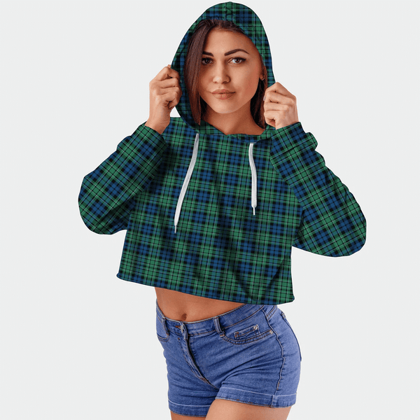 MacCallum Ancient Tartan Crop Top Hoodie