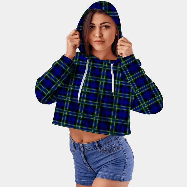 Arbuthnot Modern Tartan Crop Top Hoodie