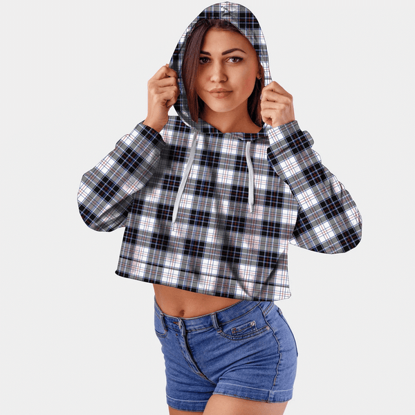 MacRae Dress Modern Tartan Crop Top Hoodie