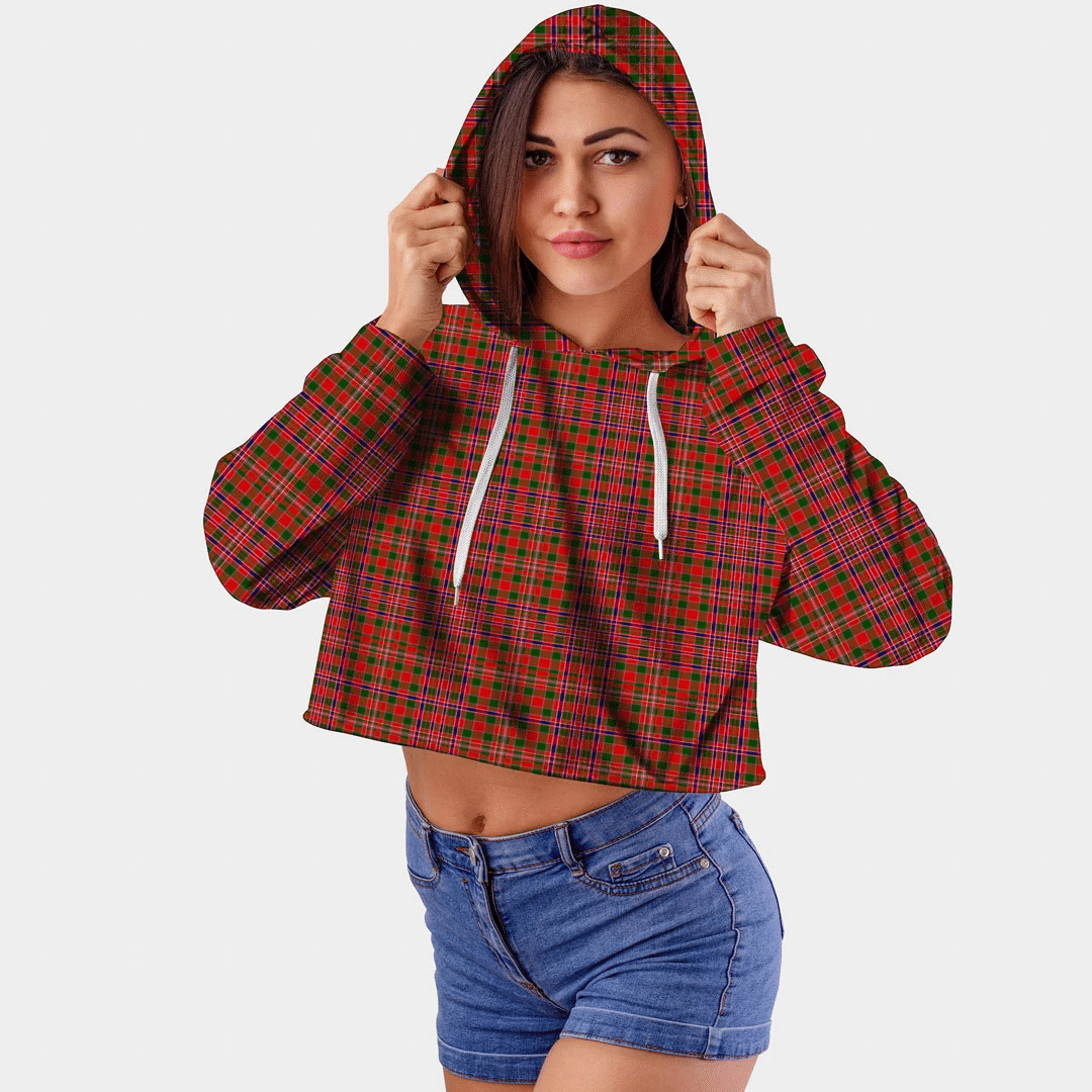 MacAlister Modern Tartan Crop Top Hoodie