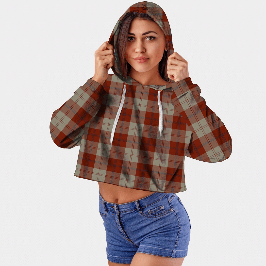 Davidson Dress Dancers Tartan Crop Top Hoodie