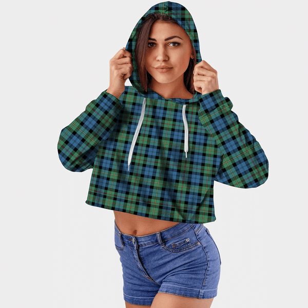 MacEwen Ancient Tartan Crop Top Hoodie