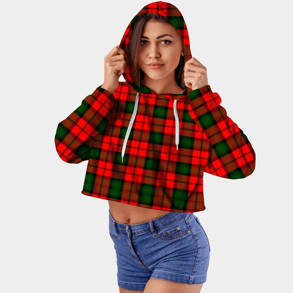 Kerr Modern Tartan Crop Top Hoodie