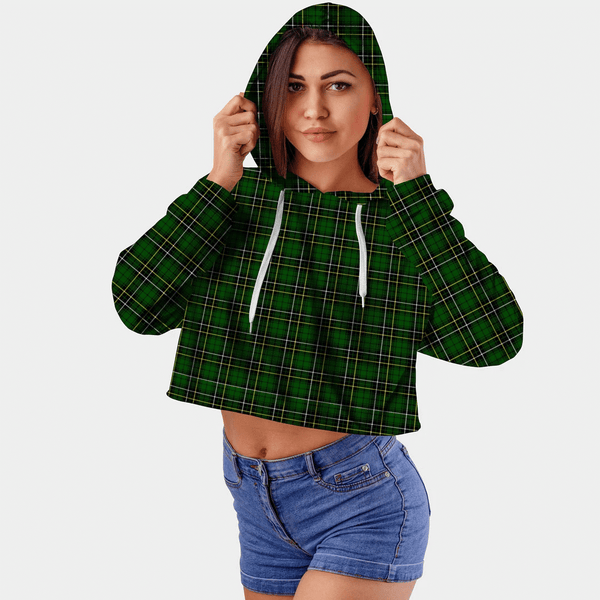 MacAlpine Modern Tartan Crop Top Hoodie