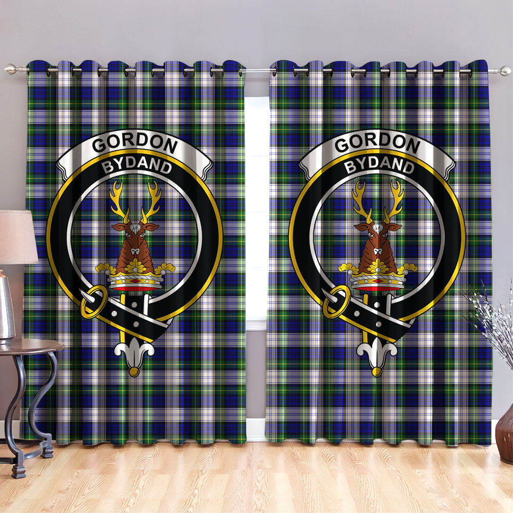 Gordon Dress Modern Clan Badge Tartan Classic Window Curtain