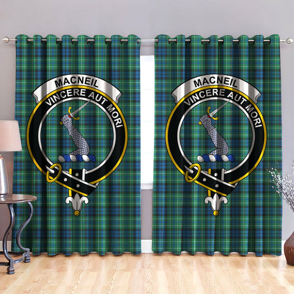 MacNeill of Colonsay Ancient Clan Badge Tartan Classic Window Curtain