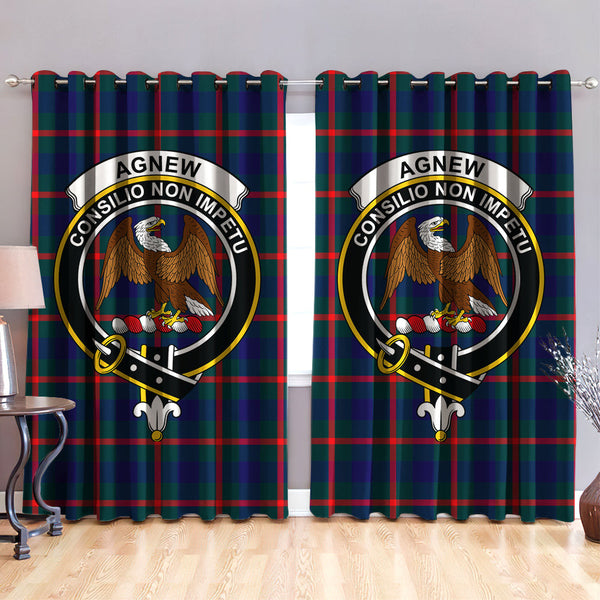 Agnew Modern Clan Badge Tartan Classic Window Curtain