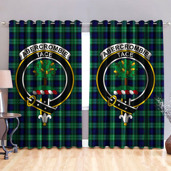 Abercrombie Clan Badge Tartan Classic Window Curtain