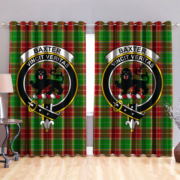 Baxter Modern Clan Badge Tartan Classic Window Curtain