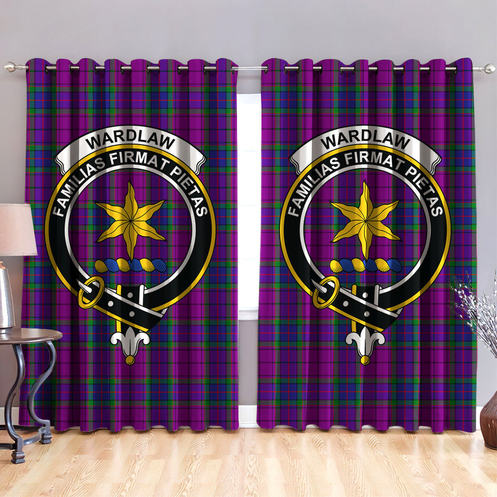 Wardlaw Modern Clan Badge Tartan Classic Window Curtain