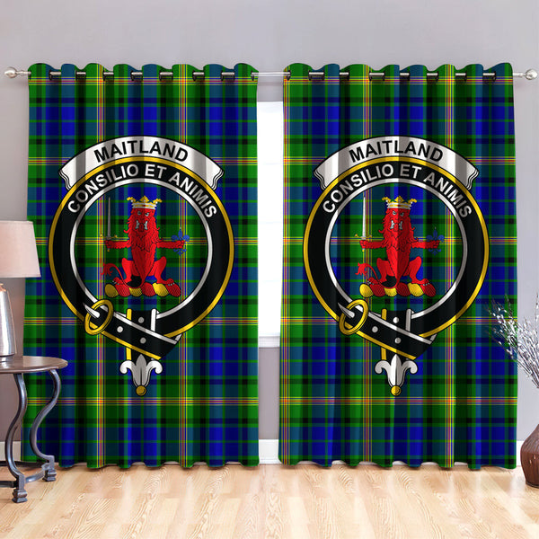 Maitland Clan Badge Tartan Classic Window Curtain