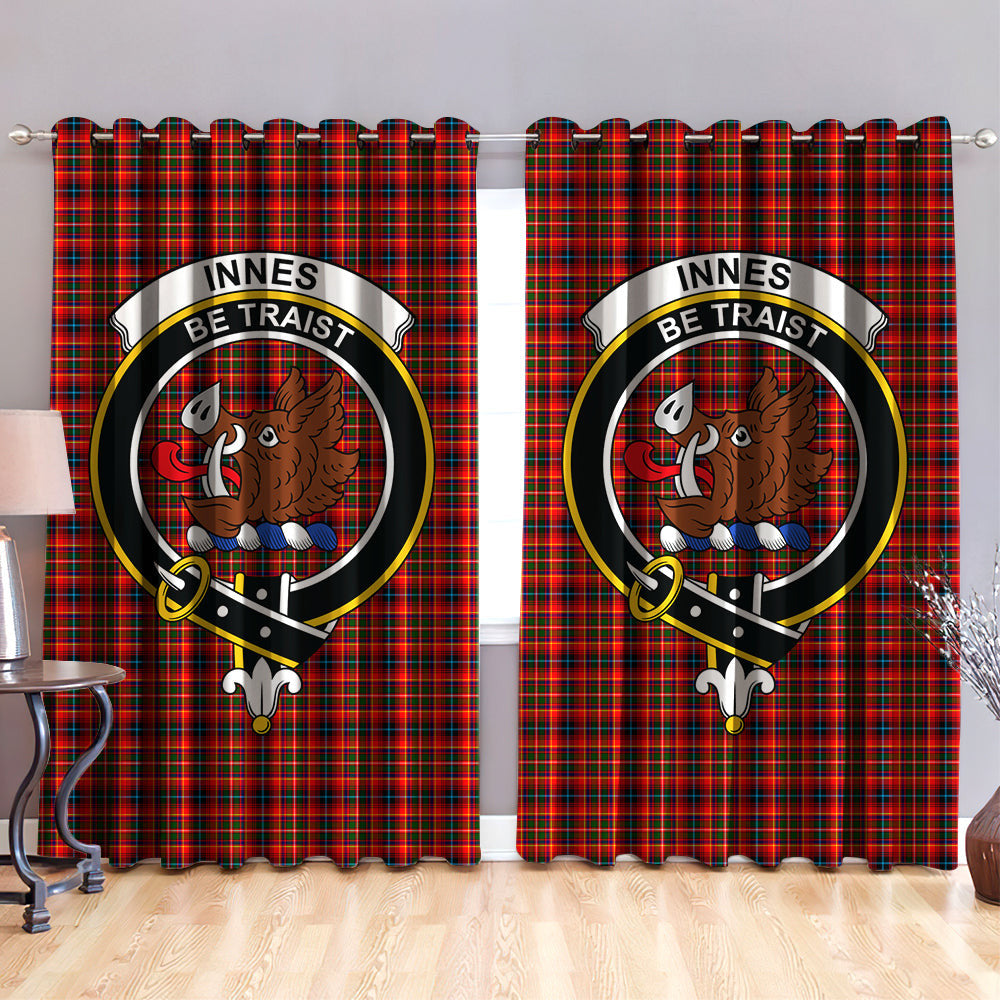 Innes Modern Clan Badge Tartan Classic Window Curtain