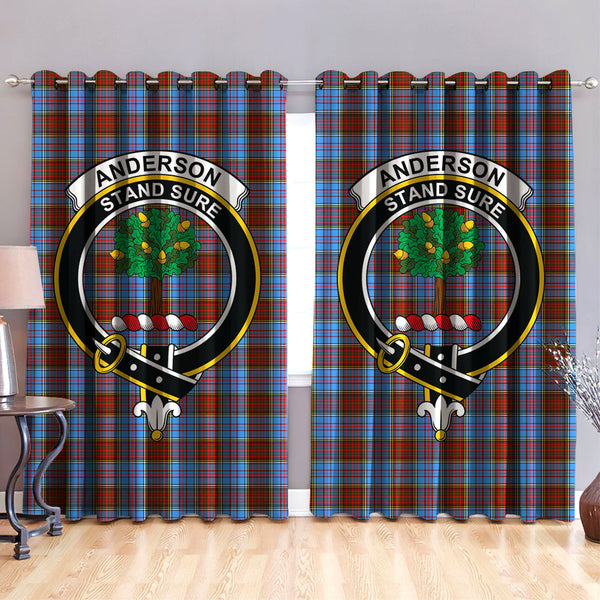 Anderson Modern Clan Badge Tartan Classic Window Curtain