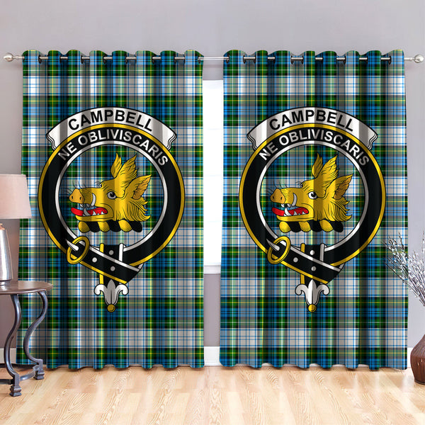 Campbell Dress Clan Badge Tartan Classic Window Curtain