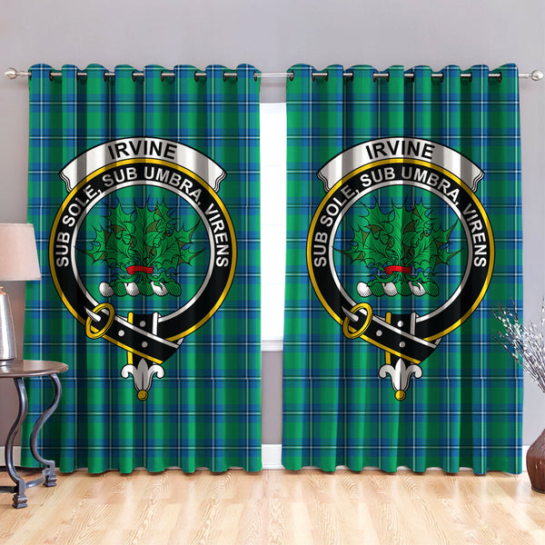 Irvine Ancient Clan Badge Tartan Classic Window Curtain