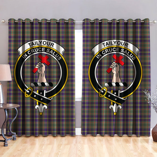 Tailyour Weathered Clan Badge Tartan Classic Window Curtain