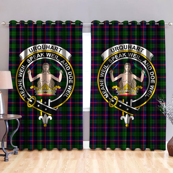 Urquhart Modern Clan Badge Tartan Classic Window Curtain