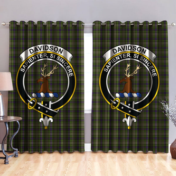 Davidson Tulloch Dress Clan Badge Tartan Classic Window Curtain