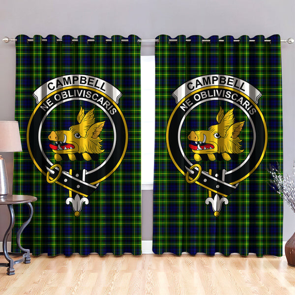 Campbell of Breadalbane Modern Clan Badge Tartan Classic Window Curtain