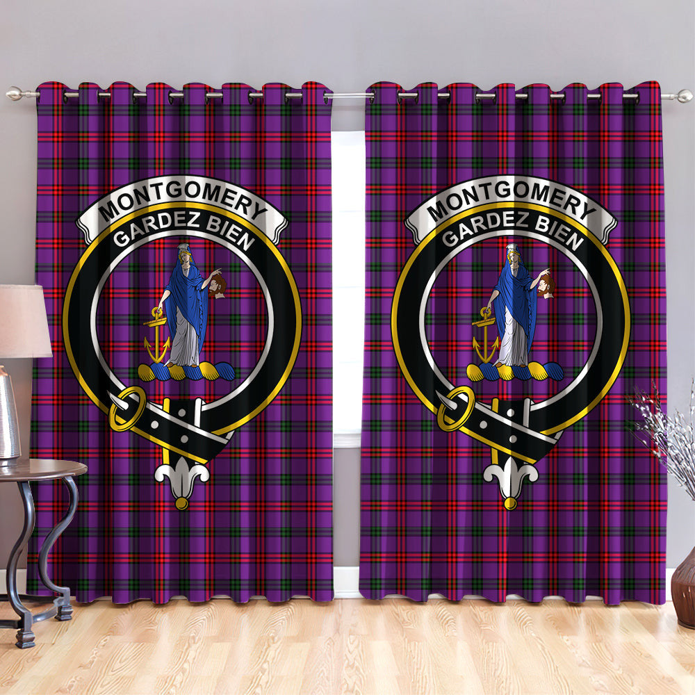 Montgomery Modern Clan Badge Tartan Classic Window Curtain