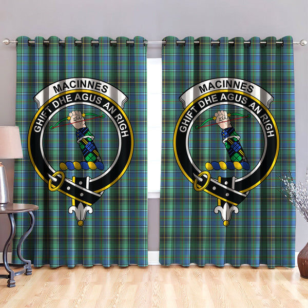 MacInnes Ancient Clan Badge Tartan Classic Window Curtain