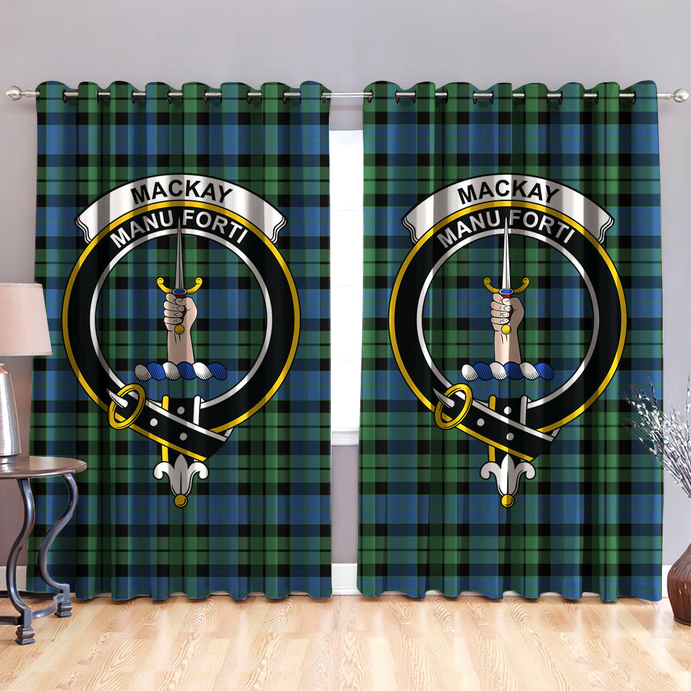 MacKay Ancient Clan Badge Tartan Classic Window Curtain