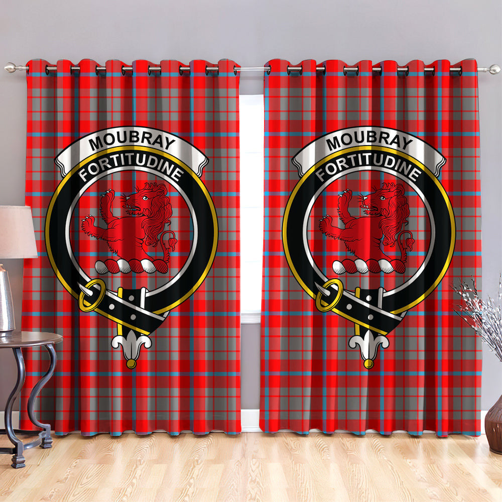 Moubray Clan Badge Tartan Classic Window Curtain