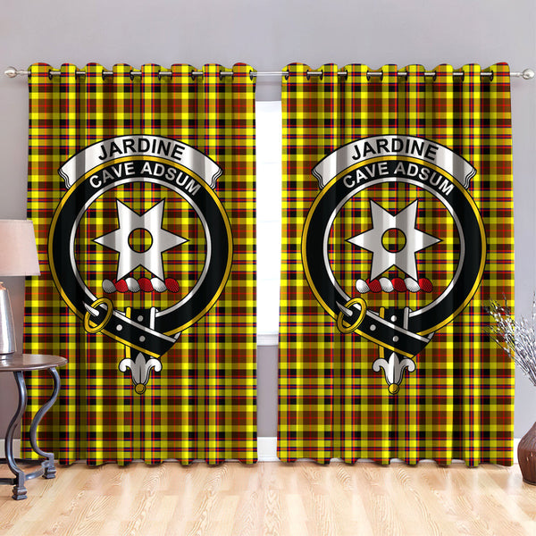 Jardine Clan Badge Tartan Classic Window Curtain