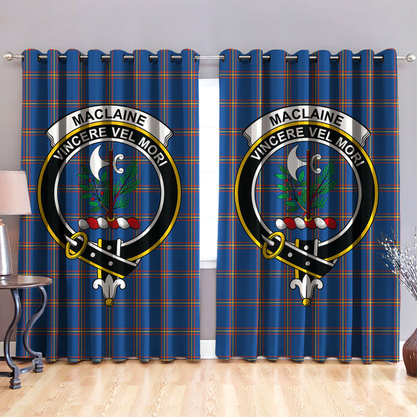 MacLaine of Loch Buie Hunting Ancient Clan Badge Tartan Classic Window Curtain