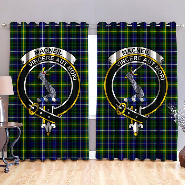 MacNeill of Barra Modern Clan Badge Tartan Classic Window Curtain