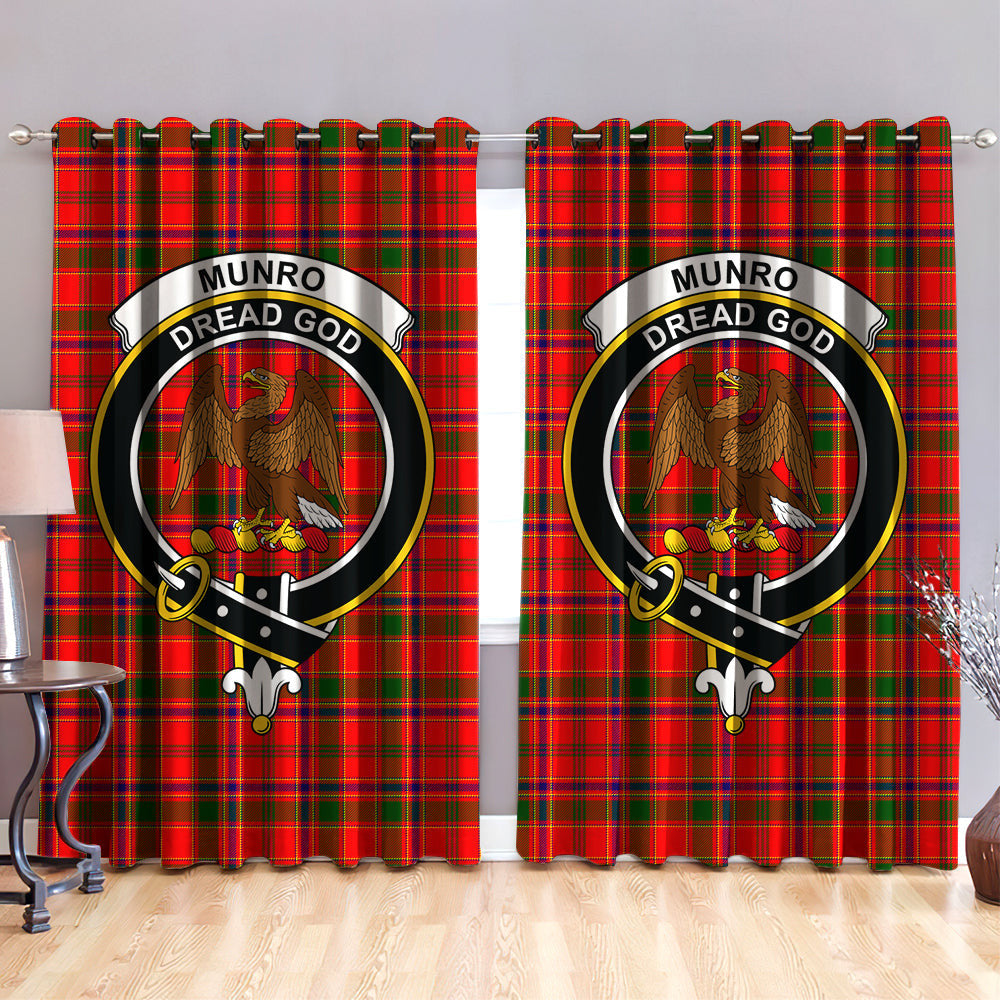 Munro Modern Clan Badge Tartan Classic Window Curtain