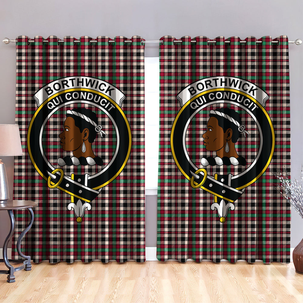 Borthwick Dress Ancient Clan Badge Tartan Classic Window Curtain