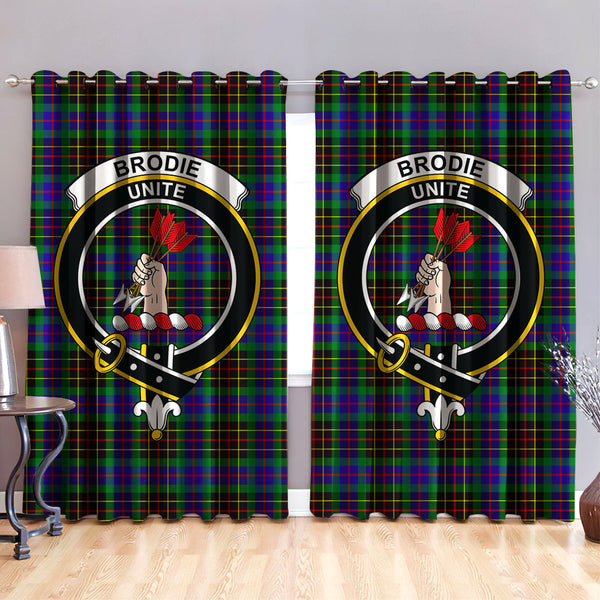 Brodie Hunting Modern Clan Badge Tartan Classic Window Curtain