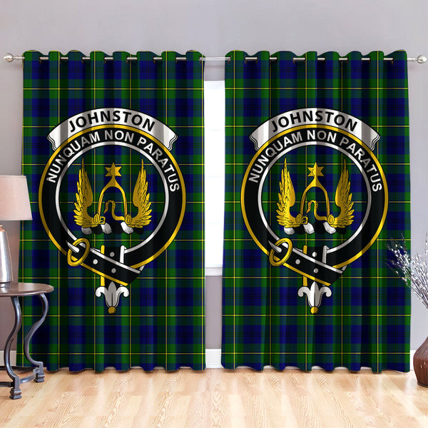 Johnston Modern Clan Badge Tartan Classic Window Curtain