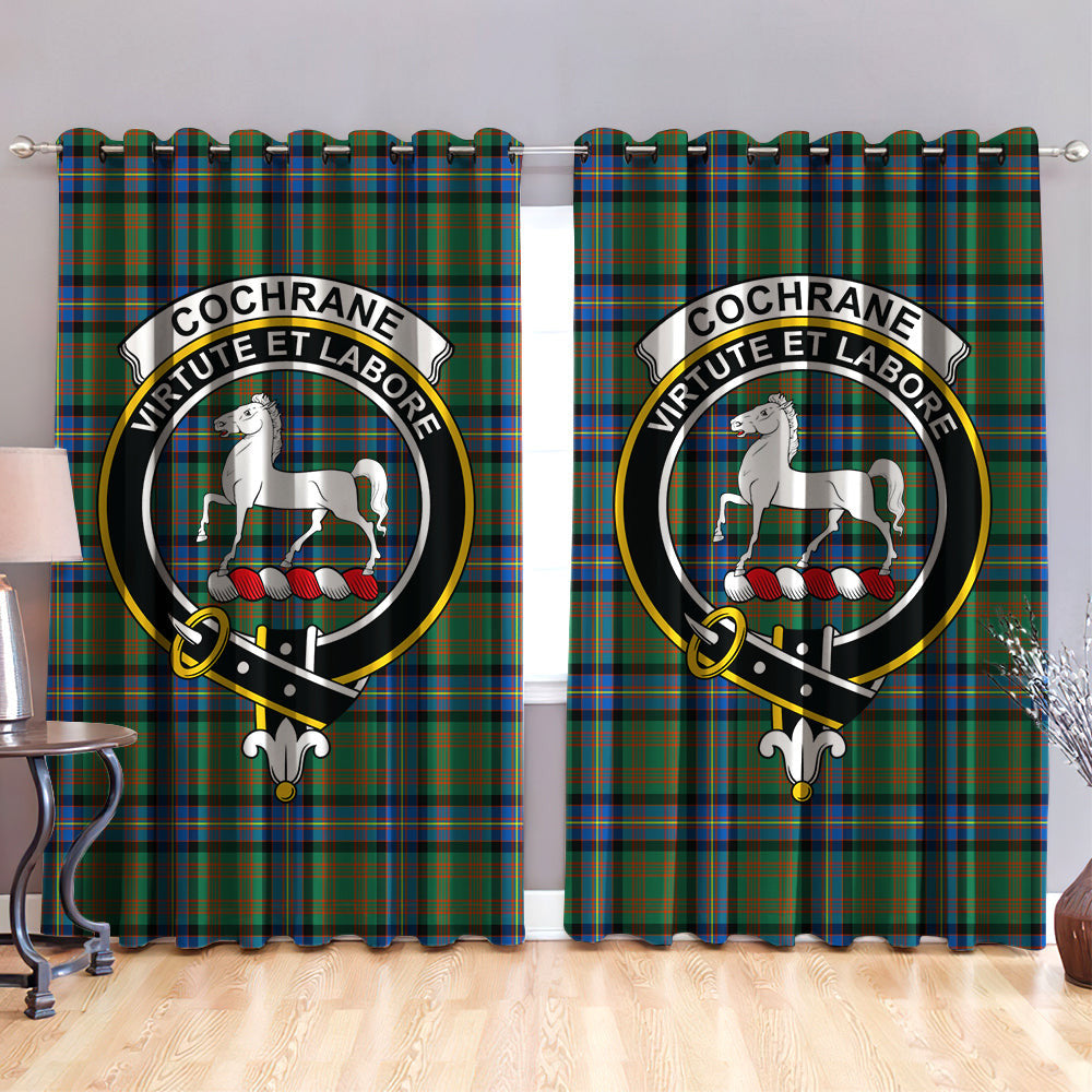 Cochrane Ancient Clan Badge Tartan Classic Window Curtain