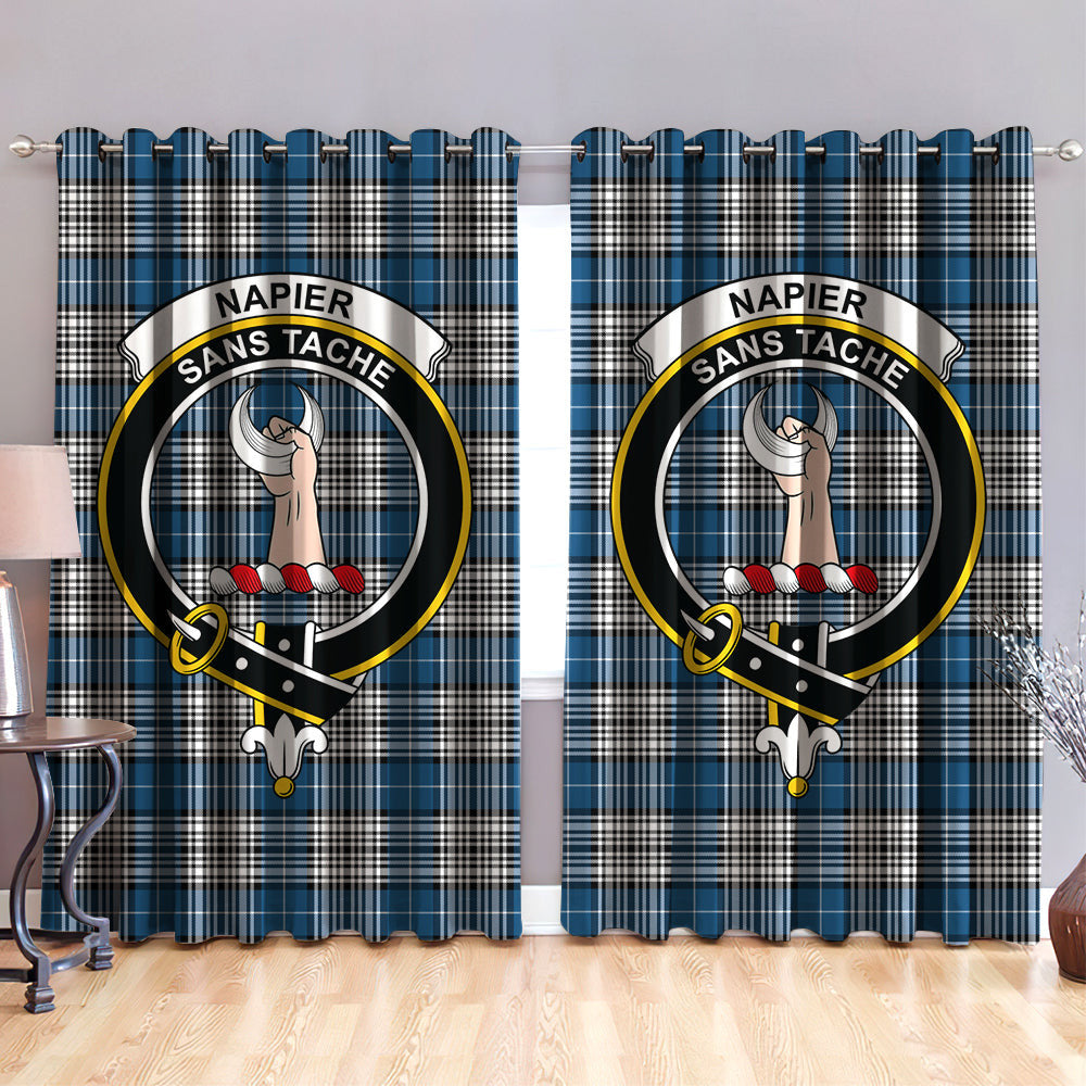 Napier Modern Clan Badge Tartan Classic Window Curtain