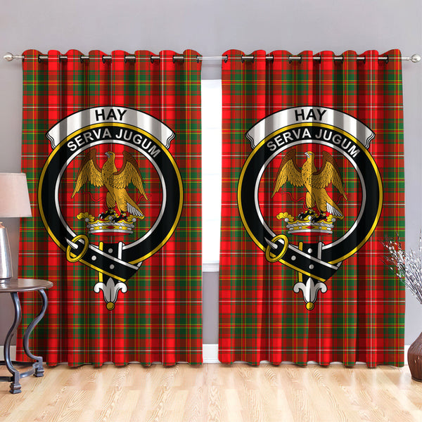 Hay Modern Clan Badge Tartan Classic Window Curtain