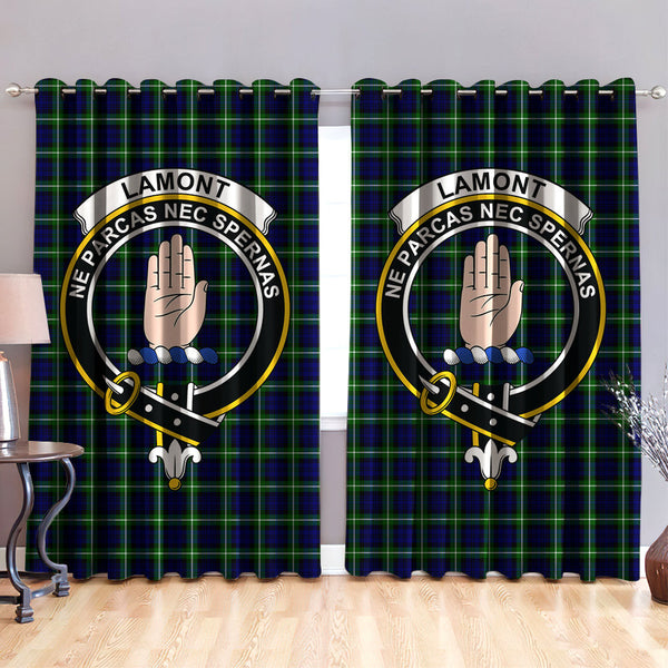 Lamont Modern Clan Badge Tartan Classic Window Curtain