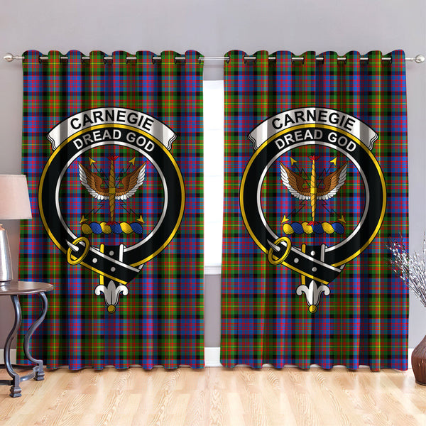 Carnegie Ancient Clan Badge Tartan Classic Window Curtain