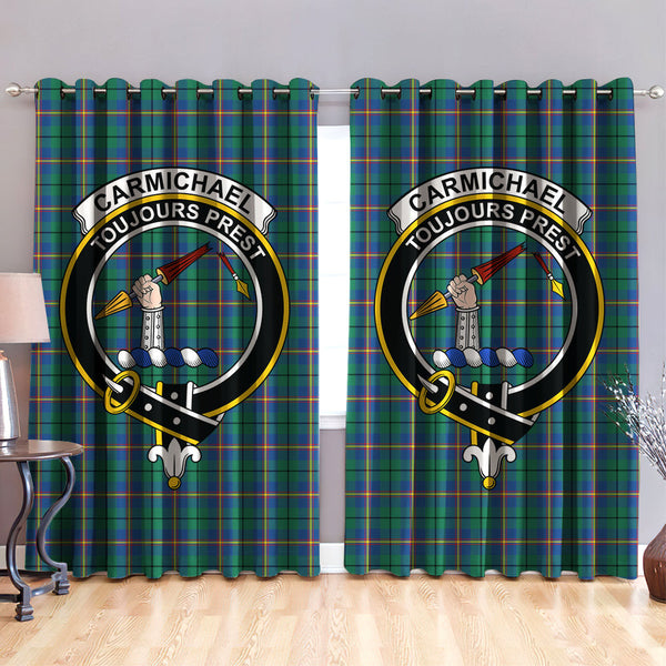 Carmichael Ancient Clan Badge Tartan Classic Window Curtain