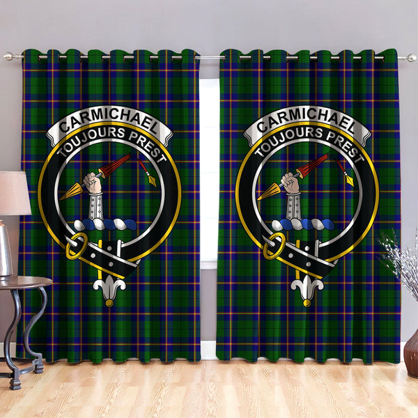 Carmichael Modern Clan Badge Tartan Classic Window Curtain