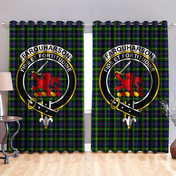 Farquharson Modern Clan Badge Tartan Classic Window Curtain