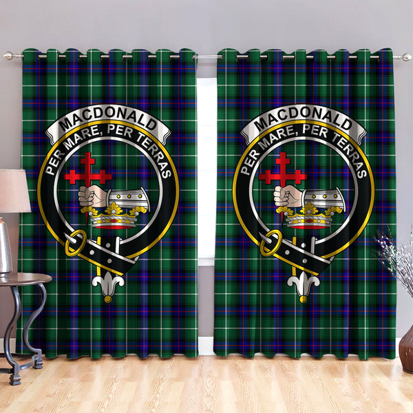 MacDonald of the Isles Hunting Modern Clan Badge Tartan Classic Window Curtain